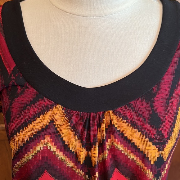 DRESSBARN🍁Chevron Design in GORGEOUS FALL colors!🌻Size 6 - Picture 5 of 10